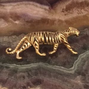 NEW 14k TIGER PIN